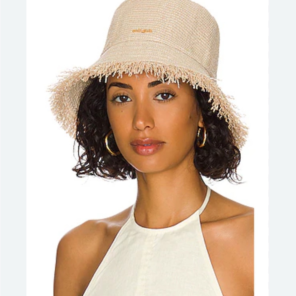Beige Fringed Women's Hat